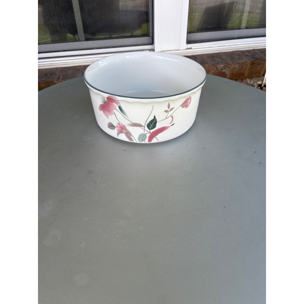 Mikasa Continental Silk Flowers F3003 Souffle Dish Deep Serving Bowl 7.5 Inch